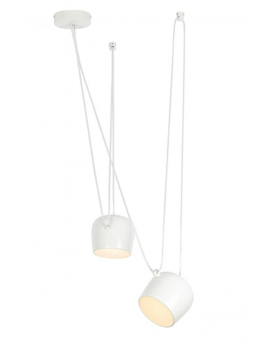 Lampa wisząca EYE 2 biała - LED, aluminium