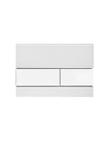 Przycisk spłukujący Tece Square przycisk spłukujący do WC szkło białe 9240800