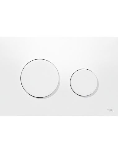 Przycisk spłukujący Tece Loop do WC szkło białe/biel 9240650