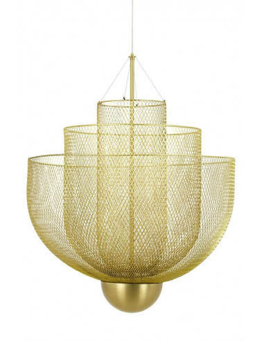 Lampa wisząca ILLUSION XL 90 złota - LED, metal