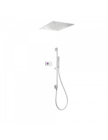 Elektroniczny podtynkowy zestaw prysznicowy TRES SHOWER TECHNOLOGY chrom/biały 09286305