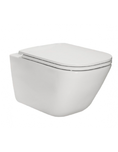 Miska WC podwieszana z deską wolnoopadającą slim ROCA GAP SQUARE biała A34H470000