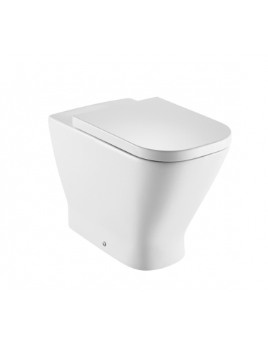 Miska WC stojąca przyścienna Rimless ROCA GAP SQUARE biała A347737000