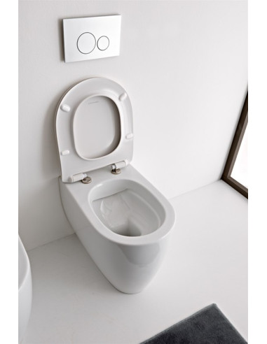 Miska WC stojąca 54,5x36 cm SCARABEO MOON biała 5522/CL