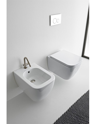 Miska WC podwieszana 52x36 cm SCARABEO TEOREMA 2.0 biała 5126/CL