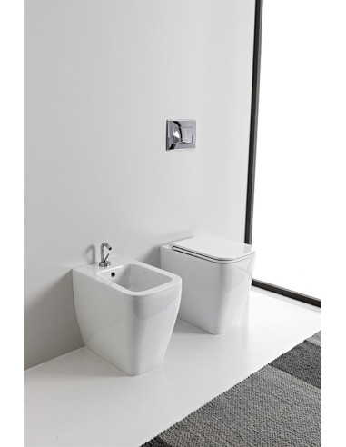 Miska WC stojąca 55x36 cm SCARABEO TEOREMA 2.0 biała 5138/CL