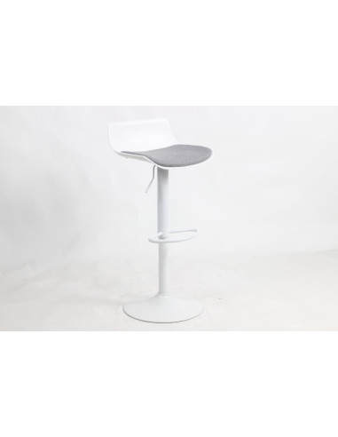 Krzesło barowe SNAP BAR TAP regulowane białe