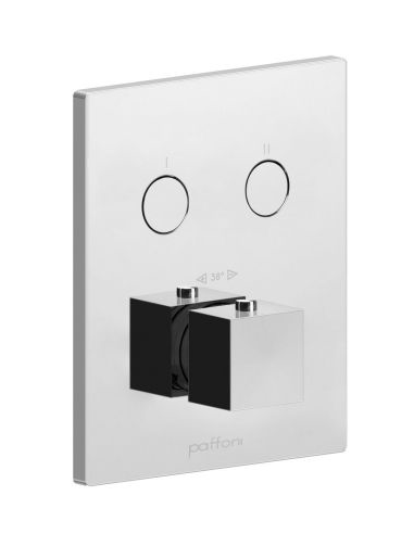 Bateria termostatyczna podtynkowa 2-drożna z CPBOX PAFFONI ELLE chrom CPT518CR