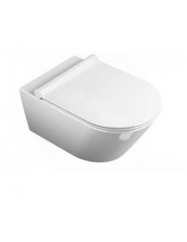 Miska WC wisząca Catalano Zero bezrantowa NewFlush 55 x 35cm biała + śruby mocujące 1VS55NR00