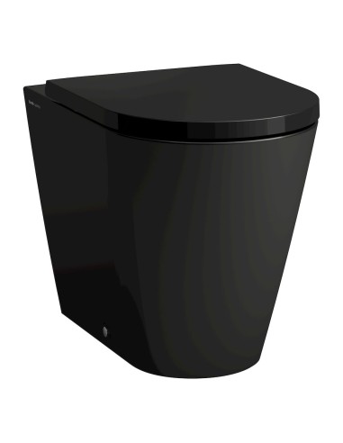 Miska WC stojąca rimless 370x560 mm LAUFEN KARTELL czarny połysk H8233370200001