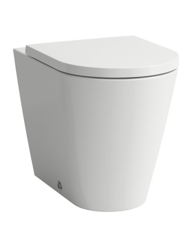 Miska WC stojąca rimless 370x560 mm LAUFEN KARTELL szary mat H8233377590001