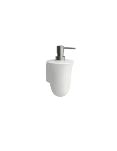 Ceramiczny pojemnik na mydło w płynie z dozownikiem LAUFEN THE NEW CLASSIC biały H8738550000001