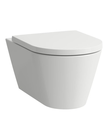 Miska podwieszana WC silent flush 370x545 mm LAUFEN KARTELL rimless biała H8213310000001