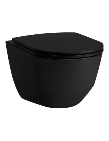 Miska WC podwieszana rimless 4/2L LAUFEN PRO A 360x530 mm czarny mat h8219667160001