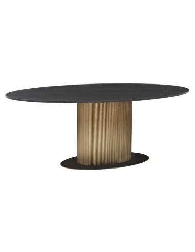 RICHMOND stół jadalniany IRONVILLE 235 - marmur, metal, MDF, sklejka brzozowa