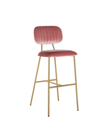 RICHMOND krzesło barowe BLUSHED VELVET różowe